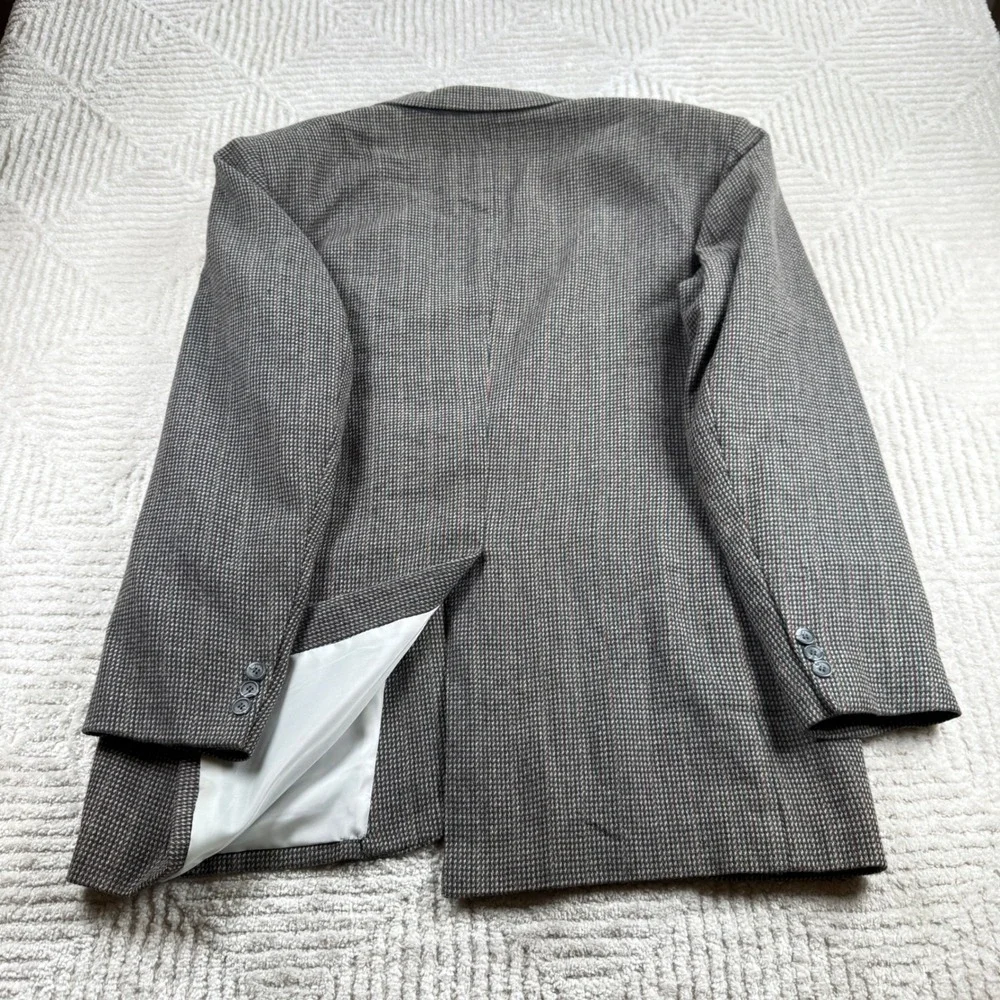 Vintage Jordache Blazer Mens 46L Linen Wool Sport Coat Academic Old Money 80s